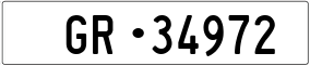 Trailer License Plate